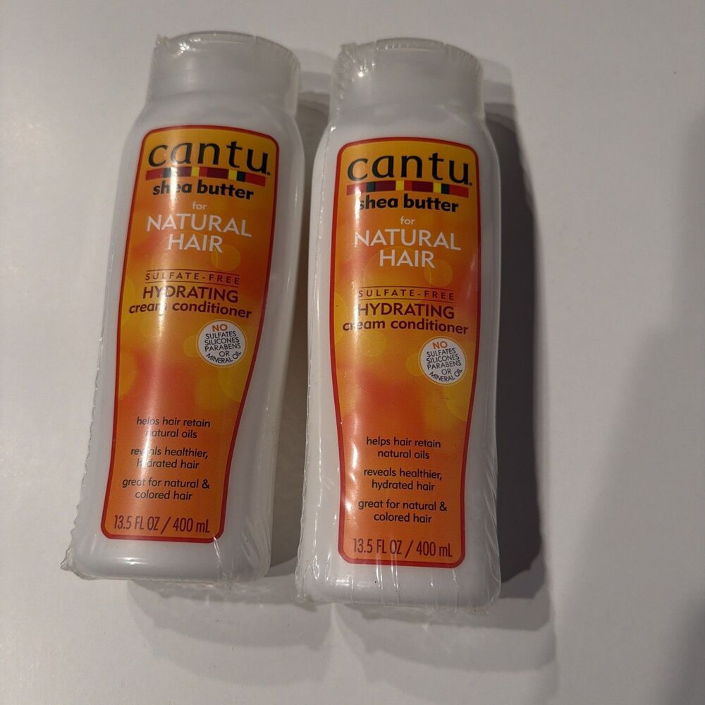 Cantù Shea Butter Natural Hair Hydrating Cream Conditioner 2 Pack New 13.5 Fl oz